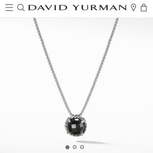 David Yurman Black Onyx Pendant Necklace
